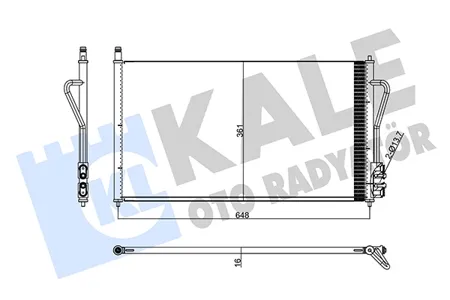 KALE 358240 Радиатор кондиционера