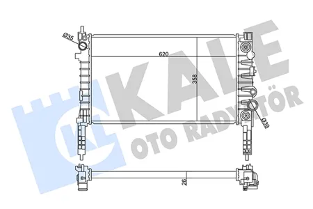 KALE 358935 Радиатор двигателя