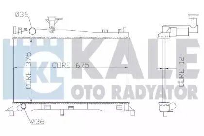 KALE 360100 Радиатор двигателя