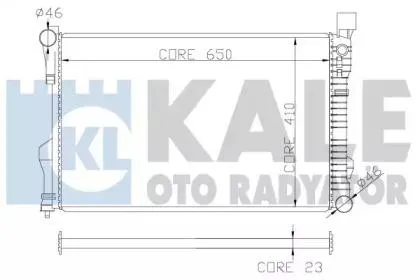 KALE 360600 Радиатор двигателя