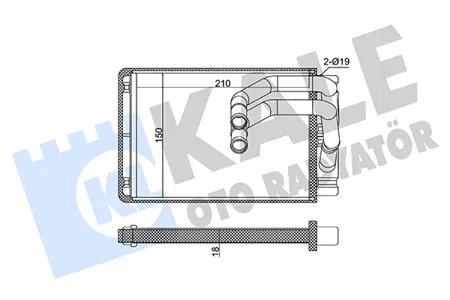 KALE 360815 Радиатор отопителя Hyundai Matrix (01-)