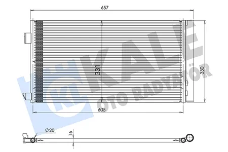 KALE 361330 Радиатор кондиционера