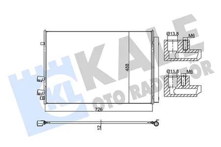 KALE 361405 Конденсатор, кондиционер