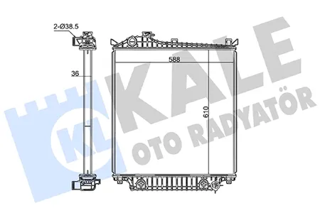 KALE 361450 Радиатор двигателя