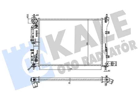 KALE 361480 Радиатор двигателя AT Hyundai Solaris , Kia Rio 17-