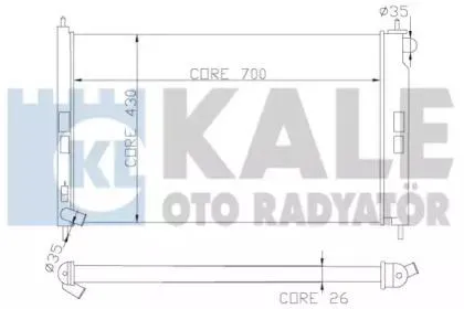 KALE 362100 Радиатор двигателя