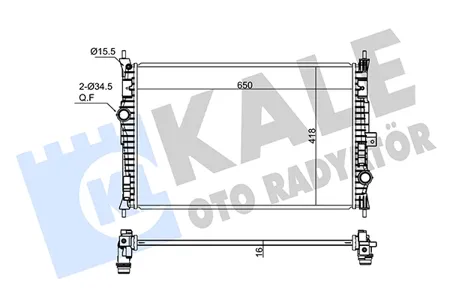 KALE 362345 Радиатор двигателя