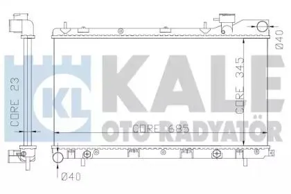 KALE 364700 Радиатор двигателя