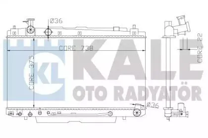 KALE 366100 Радиатор двигателя AT TO RAV 4 II(XA2)2.0 VVTi 4WD