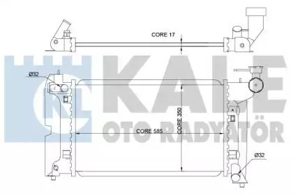 KALE 366900 Радиатор двигателя