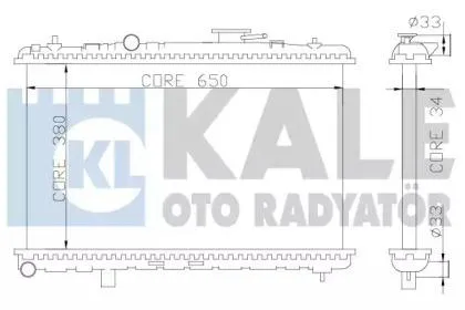 KALE 369200 Радиатор двигателя