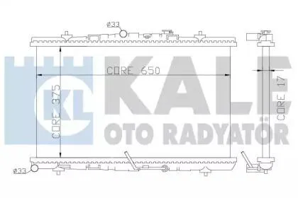 KALE 371300 Радиатор двигателя