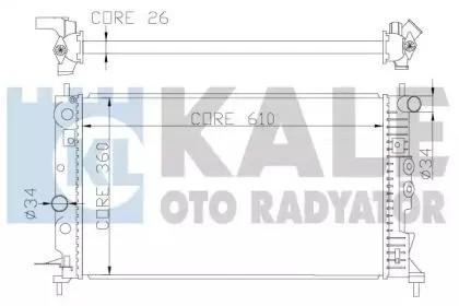 KALE 374100 Радиатор двигателя
