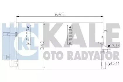 KALE 375800 Конденсер Audi Q5A4A6 07-
