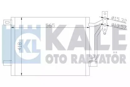 KALE 376800 Конденсер BMW 3 (E46-) 98-