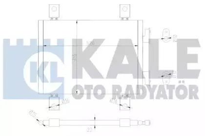 KALE 377600 Конденсер PSA Bo 02-, FI Du 02- МКПП без осуш.