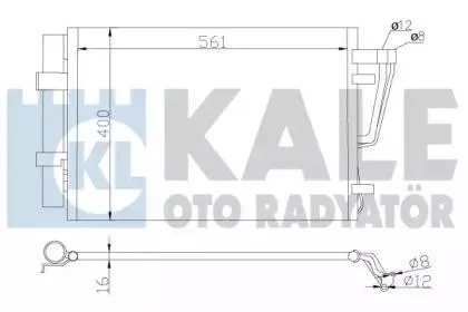 KALE 379200 Радиатор Kia Ceed 07- кондиционера