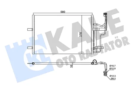 KALE 382530 Радиатор Mazda 3BK 03-