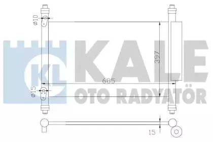 KALE 383000 Конденсер Suzuki Grand Vitara 05-