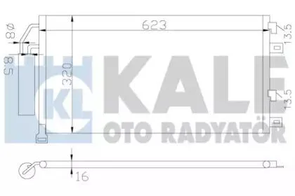 KALE 384700 Радиатор кондиционера