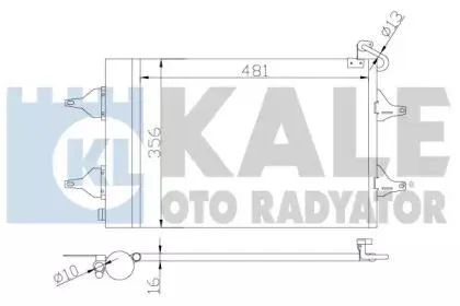 KALE 390700 Радиатор кондиционера