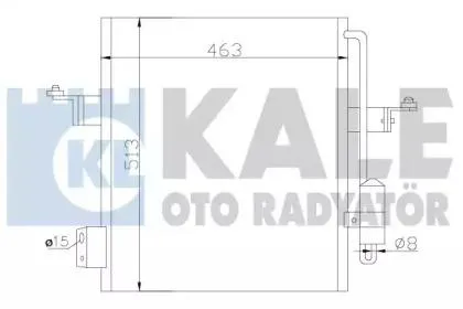 KALE 393100 Радиатор кондиционера