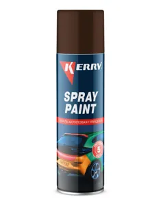 KERRY KR021 Эмаль акриловая глянцевая коричневая 405 мл