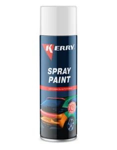KERRY KR613 KR-613 краска акриловая KERRY 650 мл быстросохнущая белая глянцевая 202 (RAL 9003) KR-613