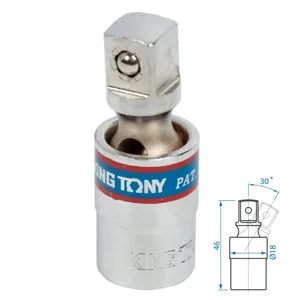 KING TONY 3794 кардан 3/8, шаровый