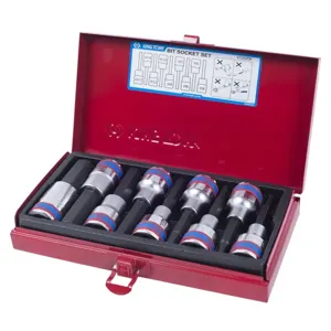 KING TONY 4120PR комплект насадок шестигранных 1/2 L=80 мм 9 пр. KING TONY