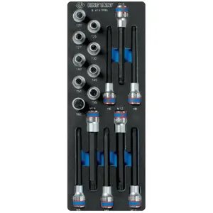 KING TONY 94147PRV набор насадок Hex, Torx и Spline, ложемент, 17 предметов