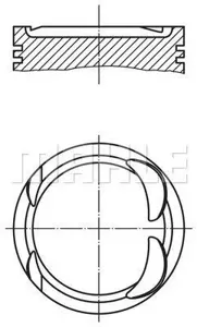 KNECHT/MAHLE 0040600 Поршень