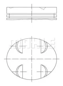 KNECHT/MAHLE 0052400 Поршень