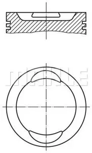 KNECHT/MAHLE 0094101 Поршень