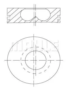 KNECHT/MAHLE 0095000 Поршень комплект