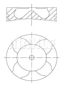 KNECHT/MAHLE 0101600 Поршень
