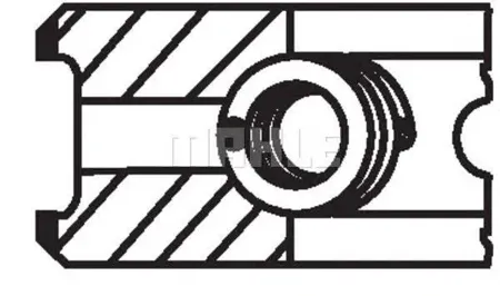 KNECHT/MAHLE 01020N0 Комплект поршневых колец