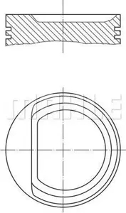 KNECHT/MAHLE 0102900 Поршень