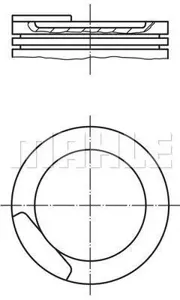KNECHT/MAHLE 0110811 Поршень, комплект