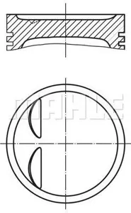 KNECHT/MAHLE 0119501 Поршень dm.95.00x1.5x1.5x3.0 +0.50 [1] Цена за 1 шт