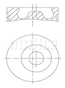 KNECHT/MAHLE 0150500 Поршень в комплекте