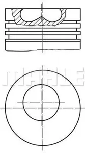 KNECHT/MAHLE 0150600 Поршень в комплекте