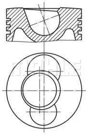 KNECHT/MAHLE 0210300 Поршень в комплекте