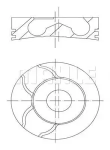KNECHT/MAHLE 0220100 Поршень