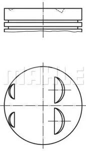 KNECHT/MAHLE 0220500 Поршень