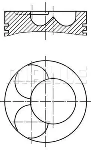 KNECHT/MAHLE 0280702 Поршень