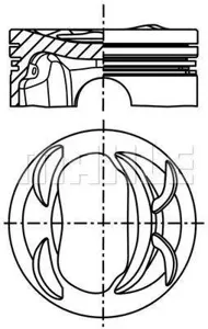 KNECHT/MAHLE 028PI00118000 Поршень двигателя