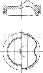 KNECHT/MAHLE 028PI00124000 Поршень