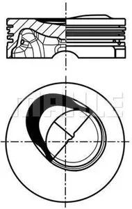 KNECHT/MAHLE 028PI00130000 Поршень двигателя