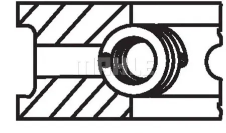 KNECHT/MAHLE 02948N0 Кольца dm.75.00 std [1.75-2-4] 1 ПОР.